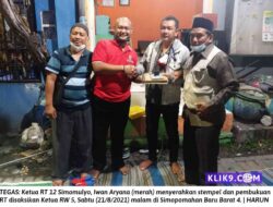 Iwan Aryana Tegas Letakkan Jabatan Ketua RT 12 Simomulyo Baru