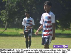 Gol Fahri Bayar Sakit Hati Unika Sakti di Pra Musim Persebaya U15