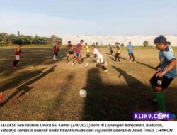 Sesi Latihan Unika Soccer School Diikuti Talenta Muda dari Daerah
