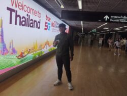 Kahfi deRossi Landing di Bandara Bangkok Thailand Rabu Malam