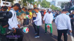 Kick Off Bola Gembira Dimeriahkan Juggling Legenda Timnas