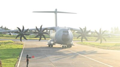 Lanud JA Dimara Dukung Operasional Pesawat Airbus A400M