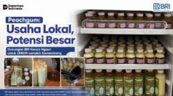 BRI Ngawi Dukung UMKM Peachgum